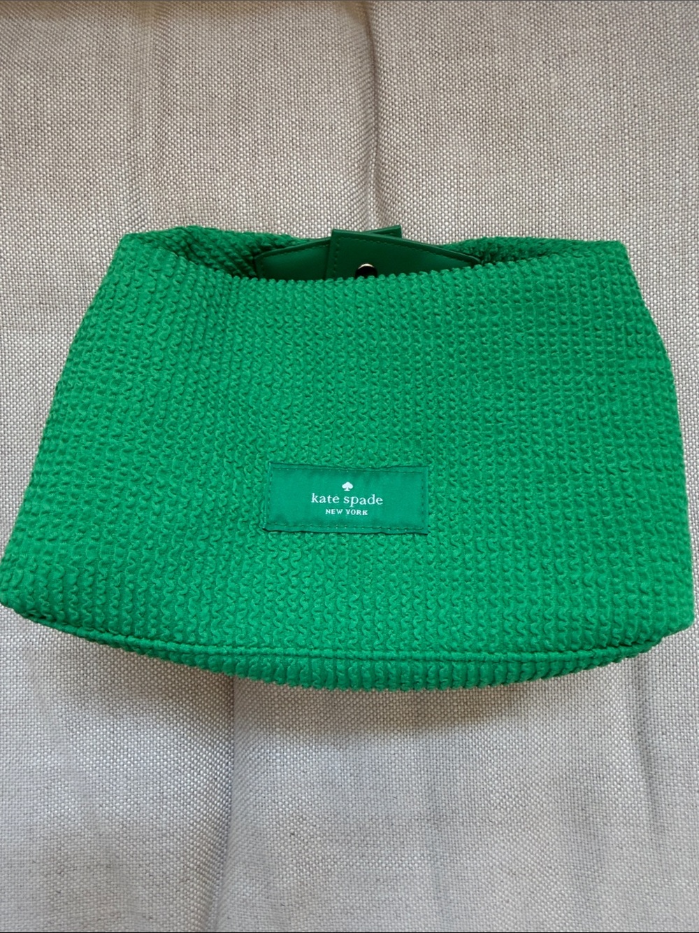 Kate Spade Emerald Green Woven Tote